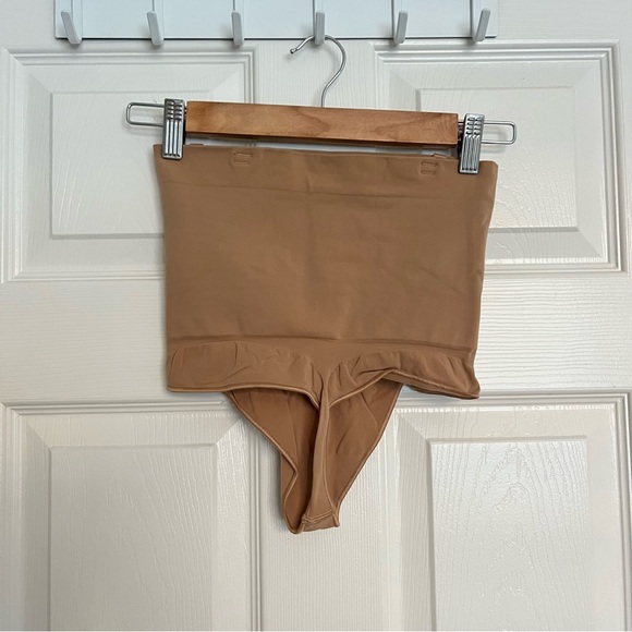 SKIMS Core Control High-Waisted Thong in Ochre - Picture 6 of 6
